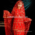 Arabia Long Sleeves Muslim Wedding Dresses Bruidsjurken Islamic Bridal Gowns with Hijab